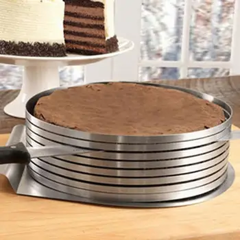 Reguliuojamas Torto Pjovimo Peilis Nerūdijančio Plieno Apvali Duona, Pyragas Slicer Cutter Pelėsių Torto Įrankius, 