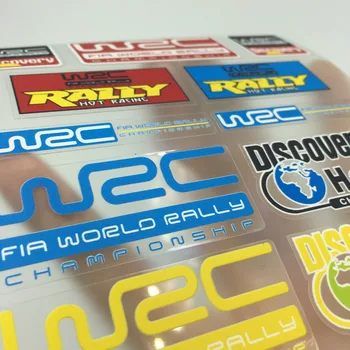 11 Vnt/set Pasaulio Kirsti Šalies Ralio WRC Modifikuotų Automobilių Lipdukai KARŠTO LENKTYNIŲ WRC Atradimas Asmenybės automobilių Lipdukai