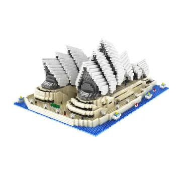 4131PCS Mini Diamond Blokai Garsaus Miesto Architektūra Sydney Opera House modelių Kūrimo Blokai, Plytos, Žaislai Vaikams, Dovanos