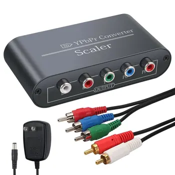DC5V HDMI-suderinama Įvesties 1080P Component Video YPbPr 3RCA RGB Keitikliai Scaler R/L Audio Išėjimas