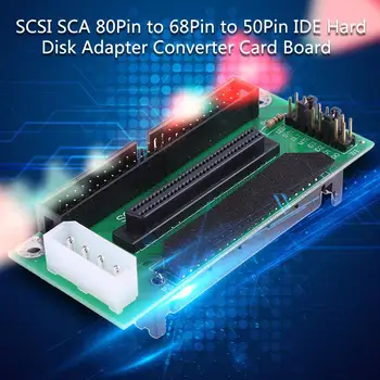 SCSI SCA 80 PIN 68 50 PIN SCSI Adapteris SCA 80 PRISEGTI PRIE SCSI 68 IDE 50 Kietojo Disko Adapteris Keitiklis kartono