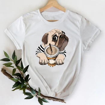T-marškinėliai Moterims 2021 Gyvūnų Lokys Mergina 90-ųjų Animacinių filmų Kawaii Drabužiai, Spausdinimo Stilingas Marškinėlius Viršuje Lady Spausdinti Sweet Tee Marškinėliai