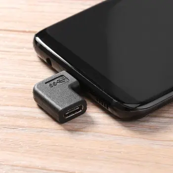 USB 90 Laipsnių stačiu Kampu USB 3.1 C Tipo Vyrų ir Moterų USB-C Konverteris Adapteris Jungtis, skirta 