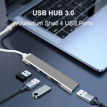 Multi Adapteris, Splitter OTG USB C HUB 3.0 C Tipo 3.1 4 Port 