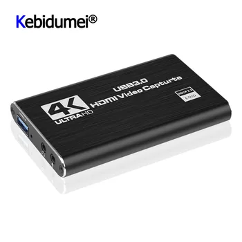4K Vaizdo įrašymo Plokštę Dongle 1080P 60fps HD HDMI -compatibleTo USB 3.0 Vaizdo įrašymo Grabber Už OBS Užfiksuoti Žaidimas Live