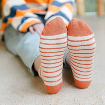 Dryžuotas mielas kojinės korėjos mados moteris chaussette femme skarpetki damskie kawaii moterų medvilnės sokken dizaineris harajuku meia